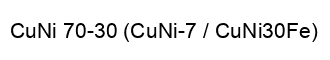 CuNi 70-30 CuNi-7 CuNi30Fe CuNi 70-30 CuNi-7 CuNi30Fe