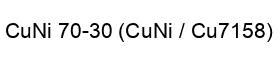 CuNi 70-30 CuNi Cu7158 CuNi 70-30 CuNi Cu7158