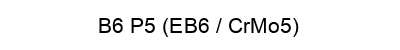 B6 P5 (EB6 / CrMo5)